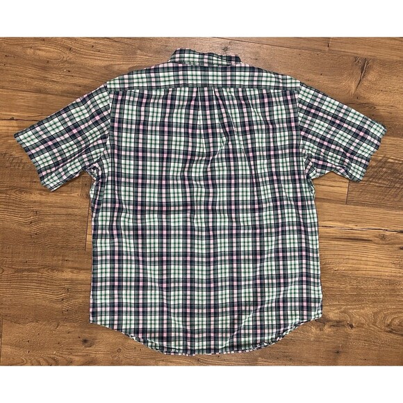Ralph Lauren Button Down Shirt Mens Large Classic Fit Plaid Multicolor Blue Pink - Picture 10 of 11